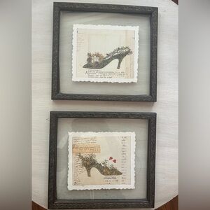 Set of Two French Shoe Art Pieces - HOST PICK
